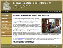 Tablet Screenshot of hometextiletoolmuseum.org